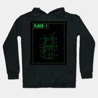 Gamer Room Arcade Design - Gaming Room Decoration - Gaming Apparel Hoodie